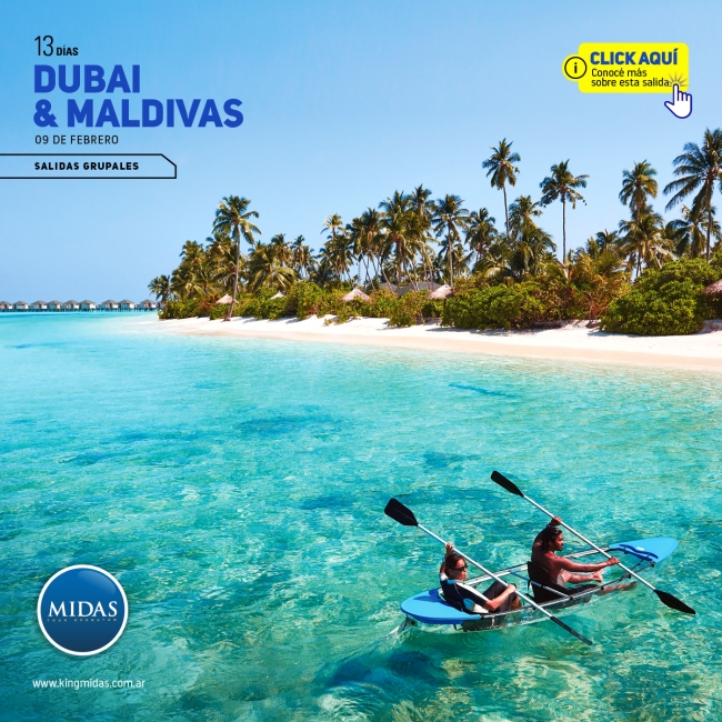 Viaje a Maldivas con Dubai en Febrero 