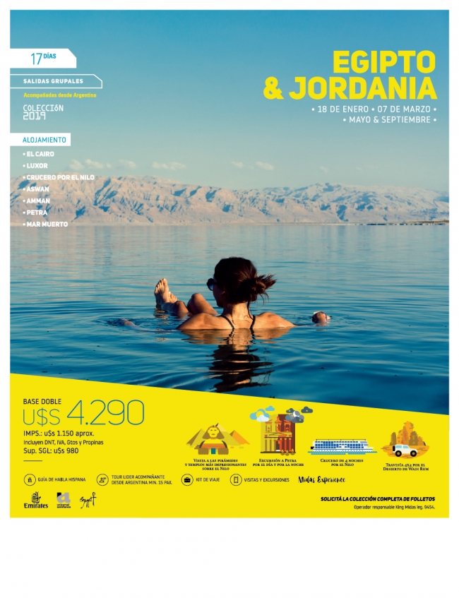 Viaje en grupo a Egipto y Jordania desde Argentina en Septiembre 