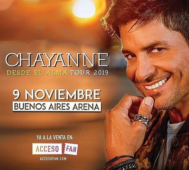 Paquete para ver a Chayanne en Buenos Aires 