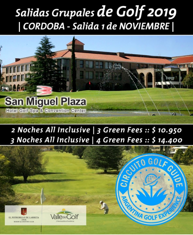 Salidas grupales de Golf en Argentina